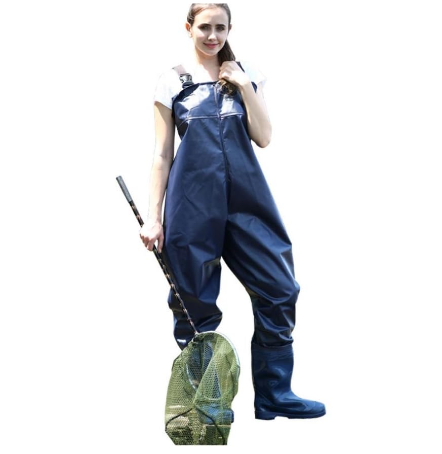 Luminexia Vadeadores de Pesca con Botas,vadeadores de Caza y Pesca con Aislamiento Impermeable de PVC para Hombres y Mujeres,vadeador de pie