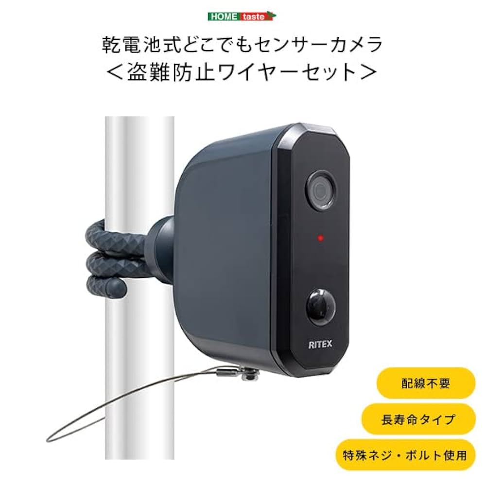 Amazon.co.jp: ホームテイスト 乾電池式どこでもセンサーカメラ