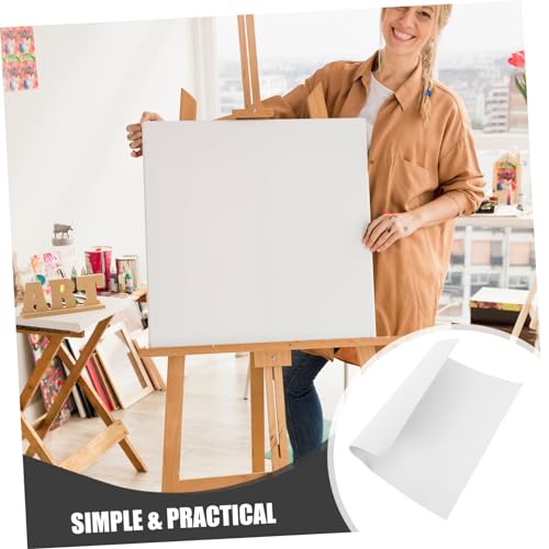 Lienzos de pintura al óleo de algodón blanco TEHAUX, 10 lienzos estables para artistas y talleres 8