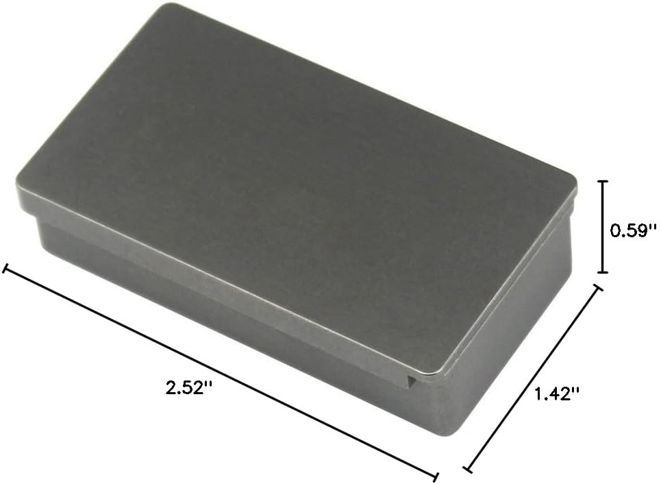 Rectangular Titanium EDC Storage Box Matches Box Outdoor Emergency Survival Box Bushcraft Container