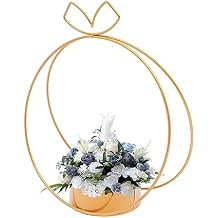 Gold Vases Centerpieces Wedding - 10 Pcs Metal Large Round Baskets Gold Centerpiece, Elegant Wedding Centerpieces Tables, Wedding Party Decorations Centerpieces Tables with Vases