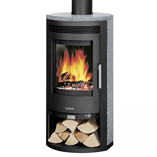 Preisvergleich Produktbild Justus 4807 23 Baltrum D Kaminofen Stahl Schwarz / Speckstein / A