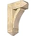 Ekena Millwork BKT0806X20X28THR03RDF Thorton Arts and Crafts Rough Sawn Bracket w/Offset Brace, Douglas Fir
