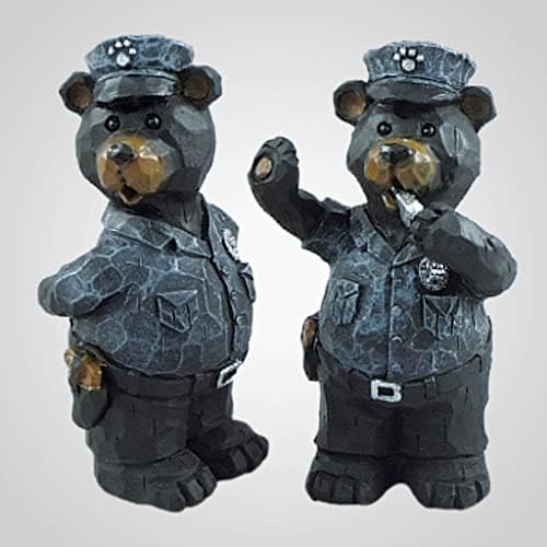 19350 Police Bear Figurine, Set of 2 image 2