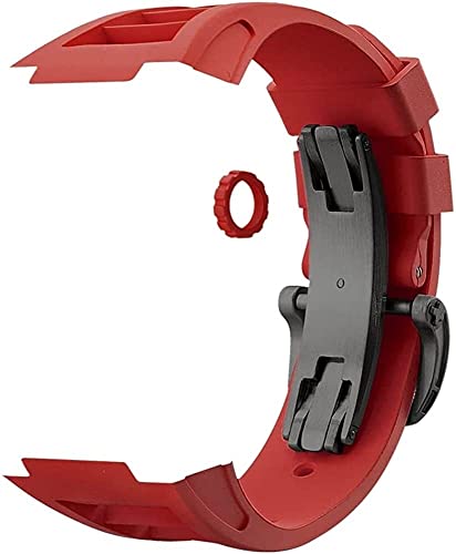 Bracelet caoutchouc fluoré Apple Watch 7 pour le sport et le quotidien