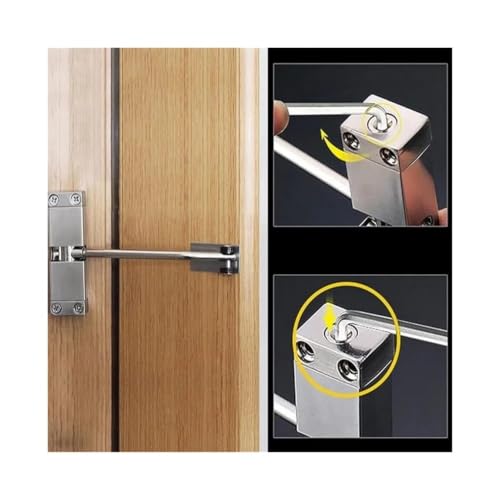 Cierrapuertas de acero inoxidable resistente para evitar portazos en todas las puertas 8