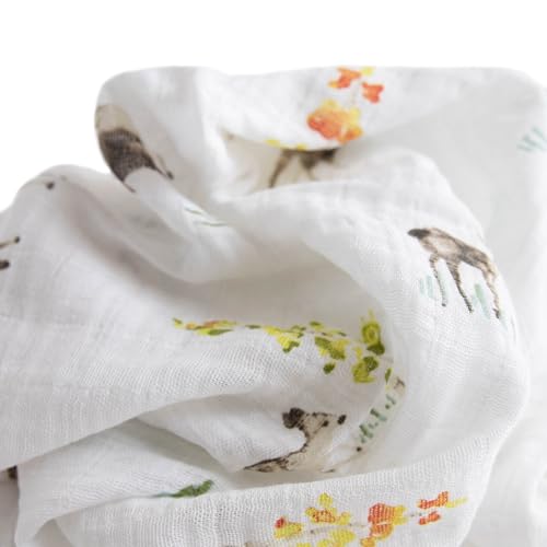 Image of Little Unicorn Muslin Swaddle Blanket for Newborns & Infants | Soft & Breathable Fabric | Set of 3 Baby Blankets for Swaddling, Nursing, Shower Gifts (Oh Deer)