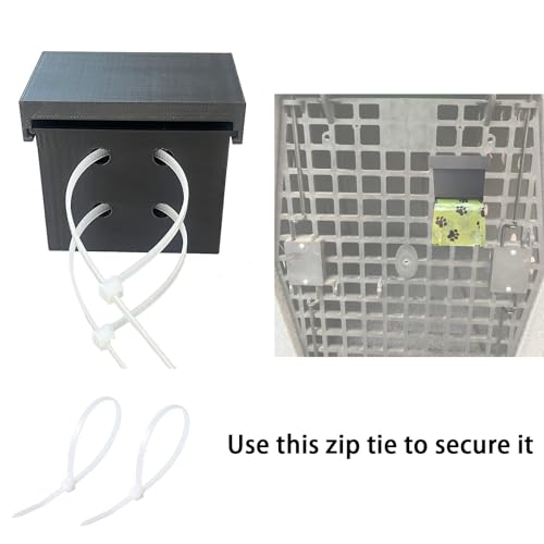 Image of Dog Poop Bag Dispenser, Poop Bag Holder, Outdoor or Indoor Pet Waste Bag Dispenser Station, Dog Poop Bag Container, Can be Mounted on a Crate, Kennels or Fences (Poop Bag not Included)