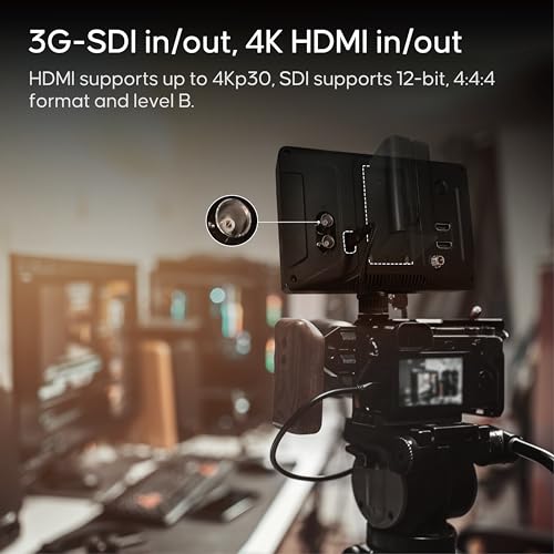 Image of Osee G7 Pro 7'' 3000Nits Camera Monitor, Touchscreen Camera Control HDR Field Monitor with 3G-SDI & 4K HDMI in /Out, Touch Focus Tracking for FX3 / A7 IV /EOS R5 II /EOS R8 / Z9 / Z6 III /ZV-E10M2