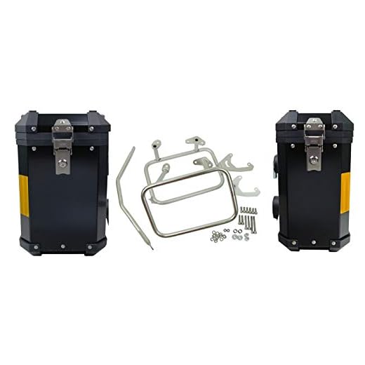 Resväska aluminium reservdel för/kompatibel med KTM Adventure 1050 1090 1190 1290 R Super Adventure 38 + 31 liter