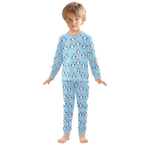 Cute Iceberg Penguin Pajamas Set Long Sleeve Soft Cotton Sleepwear 2 Piece3