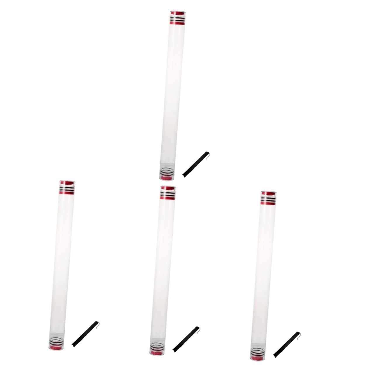 ibasenice 4 Juegos Flotador de Pesca Tubo con Bolsa Equipamiento de Pesca Duradero y para Hombres Hielo Ríos y Lagos