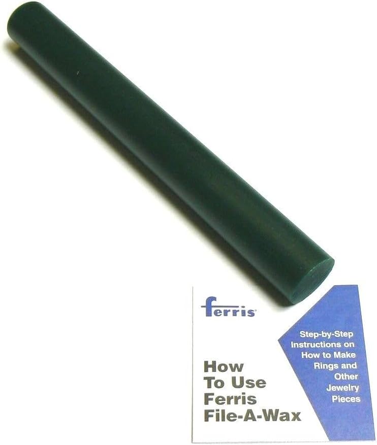 Wax Ferris Round Green Rod 1-5/16"D X 11"L Carving Waxes Round Bar 1/2 Pound