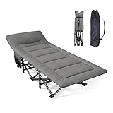 FRSTONE 折り畳みベッド アウトドア用折りたたみベッド キャンプコット 簡易ベッド 収納袋付き 収納便利 寝心地良い 昼寝 軽量 室内外兼用 アウトドア 耐荷重200kg