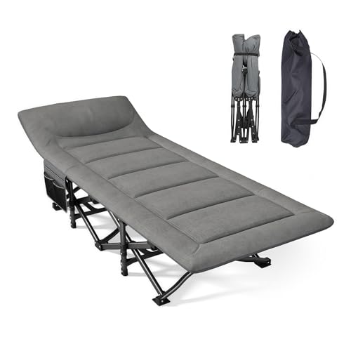 FRSTONE 折り畳みベッド アウトドア用折りたたみベッド キャンプコット 簡易ベッド 収納袋付き 収納便利 寝心地良い 昼寝 軽量 室内外兼用 アウトドア 耐荷重200kg - FRSTONE - 商品画像