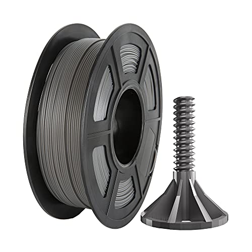 PETG Filament, PRINSFIL Filament PETG 1.75 mm, Filament-3D-Druckmaterialien, 1 kg 1 Spool, Grau Cover