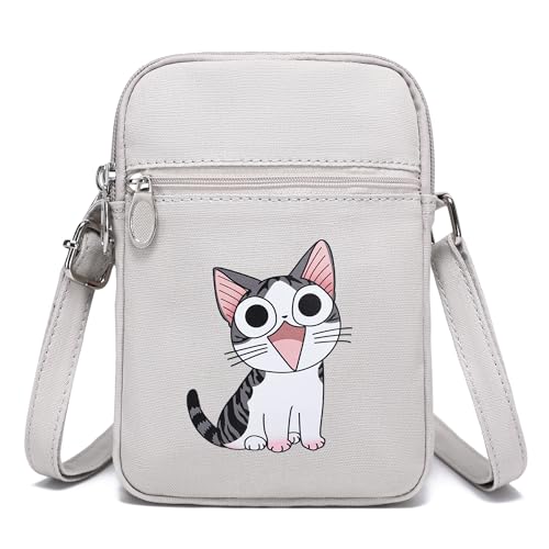Image of AOCINA Small Wallet Purse Canvas Mini Purse Crossbody Phone Purse Bag for Girls Teens Boys Women