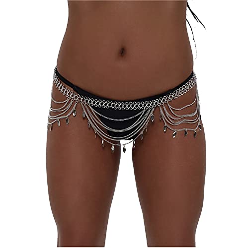 Cheeky Folie Sexy Körperkette, Modeschmuck, Silberne Farbe, Ref 5553 Cover