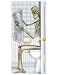 Skeleton Restroom Door Cover Party Accessory (1 count) (1/Pkg)
