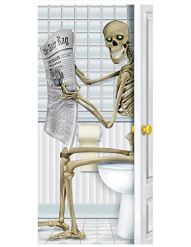 Beistle Skeleton Restroom Door Cover Party Accessory