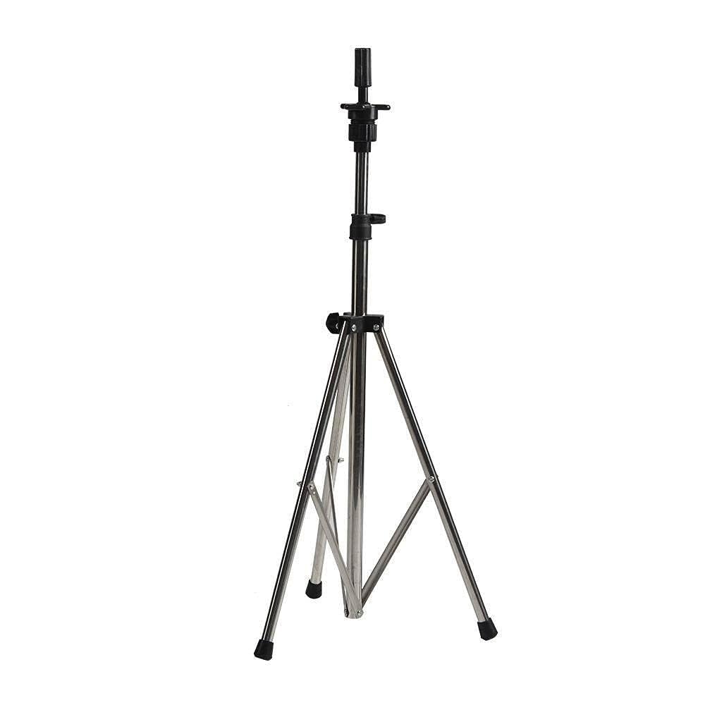 Adjustable Wig Stand Mannequin Head Tripod - 31.5-51 Inch Hairdressing Training Stand with Non-Slip Base and Portable Carry Bag