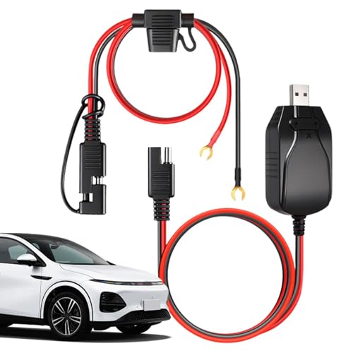 Cargador De Batería De Motocicleta,12V Inteligente Portátil Con USB,Batería Móvil - Para Quad Tractor Camping-Car Remolque Automóvil Barco Marina Coche Al Aire Libre