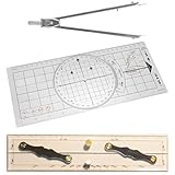 3 Pcs Marine Navigation Kit, Nautical Chart Plotting Tool Set with Single Hand Divider, Navigation Ruler and...