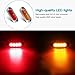 ALFU 10PCS 5Amber+5Red DC12V-24V LED Side Marker Indicator Lights Lamp Front Rear Tail Clearance Lamp Interior Lights with Chrome Bezel Universial for Auto Car Bus Truck Lorry Trailer Boat Deck