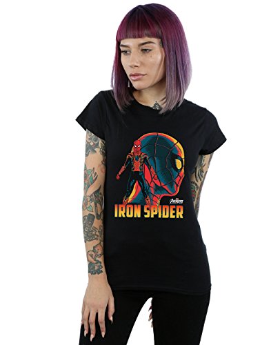 Marvel Women's Avengers Infinity War Iron Spider Character T-Shirt Black Small