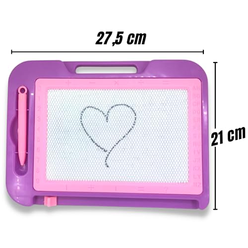 Lousinha Magica Lousa Infantil Roxo + Caneta Brinquedo Para Criança de Desenhar Escrever e Apaga