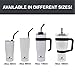 HYDRAFLOW Capri - 40oz Tumbler with Straw and Handle - Triple Wall Vacuum Insulated Tumbler - Insulated Smoothie Cup - Stainless Steel Tumbler - Reusable Tumbler with Lid - Clay