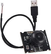 ViaGasaFamido 110° USB Camera Module, USB Camera Module, OV3660 Chip USB2.0 Webcam Board with Microphone Output 2048 X 1536 15fps 110° Support Mobile OTG, Webcams