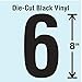 Die Cut Number Label, 6