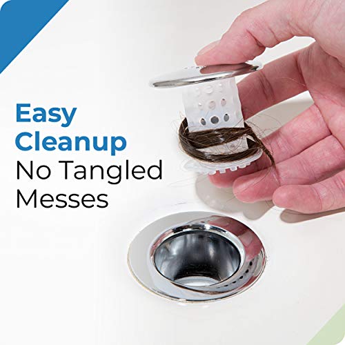 TubShroom Bathtub Drain Protector and Hair Catcher - 2 Pack, Chrome - Fits 1.5" - 1.75" Bathtub and Shower Drains - Image 5