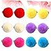 NOLITOY 6pairs Non-piercing Girls Earrings of Plush Ball Clip Earrings Fur for Boys and Girls Adorable Dangle for Little Toy Jewelry for Dress-up