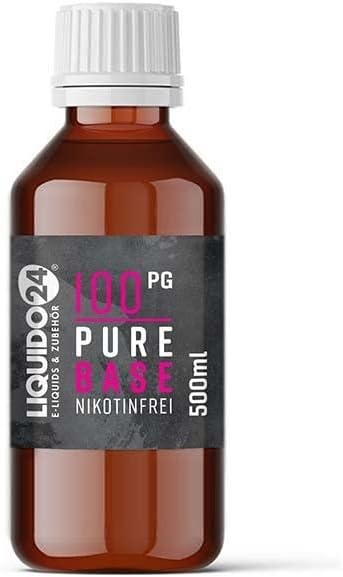 Liquido24® Premium E Liquid Base 100 PG | Made in Germany | Basis Liquid ohne Nikotin für deine ...