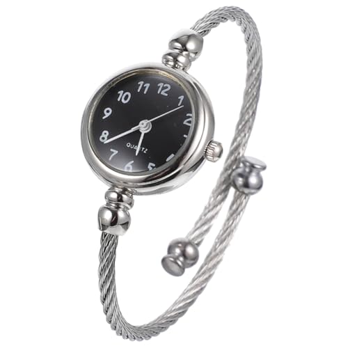 Image of Hemobllo Bracelet Watches for Women, Women's Quartz Watch, Womens Fashion Quartz Bangle Cuff Bracelet Wrist Watch, Stainless Steel,Simple Vintage Rome/Arabic Number Dial