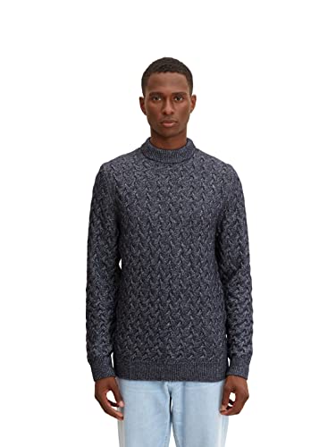 Pull en Tricot mélangé Homme - Pull-over Manches Longues TOM TAILOR Mode Casual