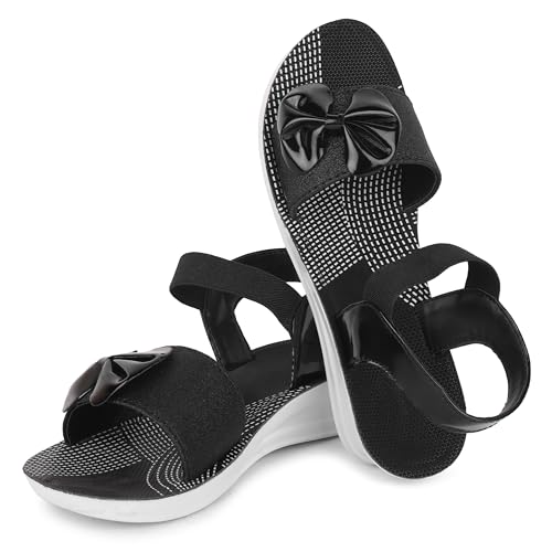 Image of Stylish and Comfortable Sandals with Bow Detail for Everyday Wear