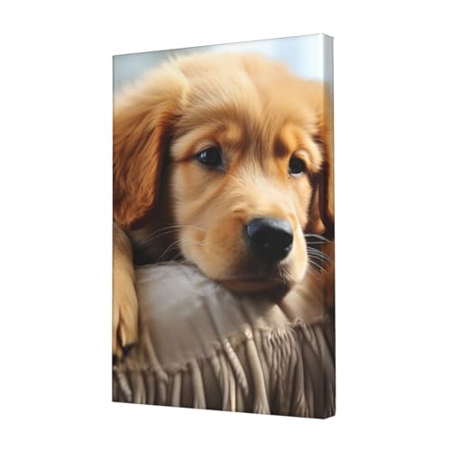 Toile chiot paresseux pour habiller un mur vide et personnaliser une chambre
