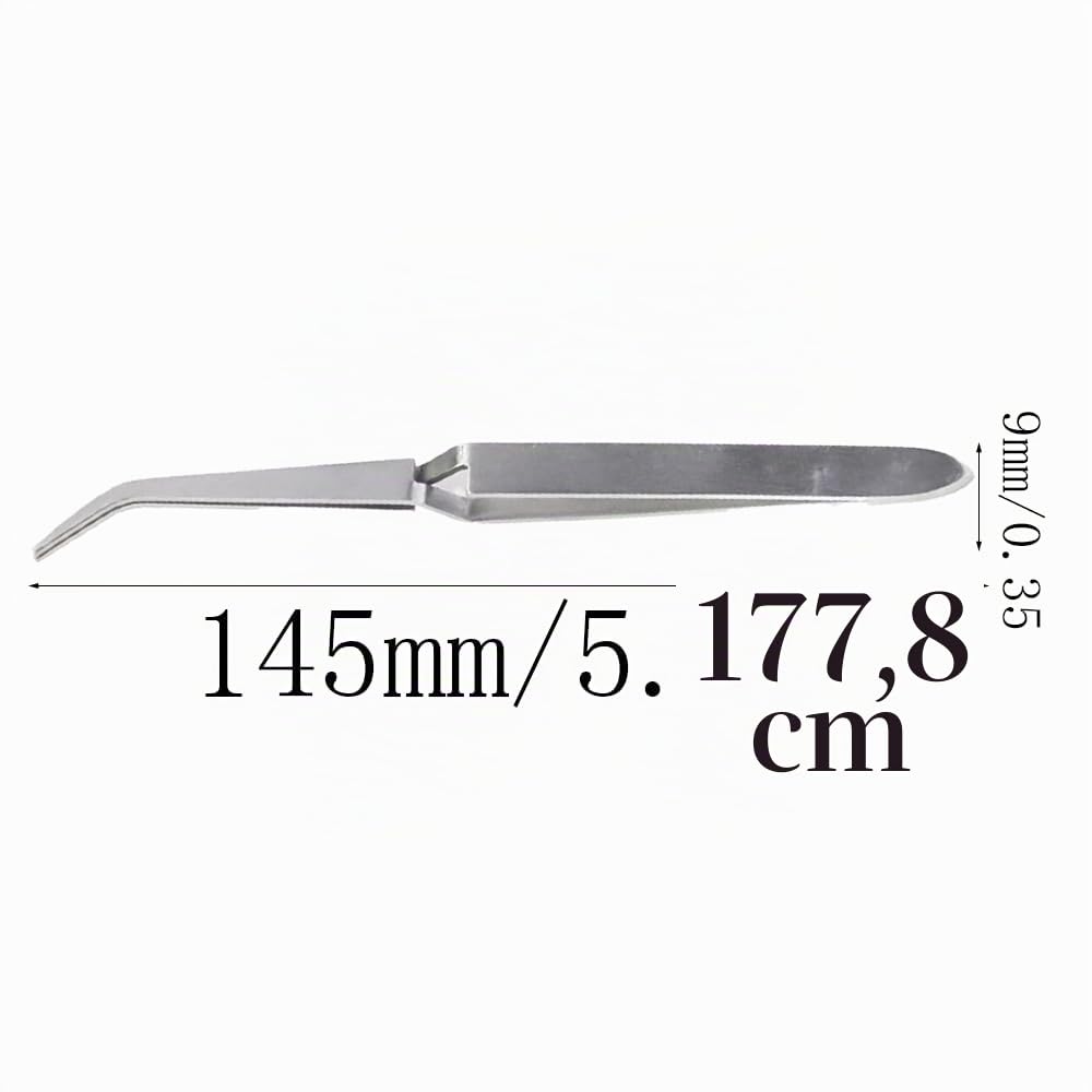 Pinzette per Unghie, Pinze per Manicure in Acciaio Inox, Pinzette Unghie Gel, Pinzette Modellanti per Unghie, Multifunzione Strumenti per Unghie