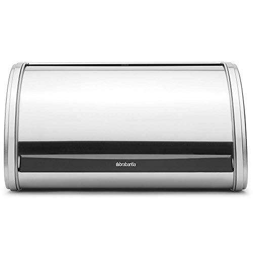 Brabantia Medium Matt Steel Sliding Lid Bread Bin – Perfect for Freshness