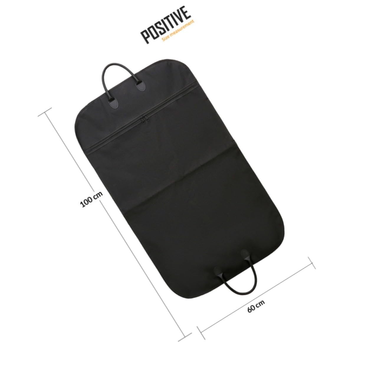 Housoutil Bolsa para Trajes Plegable Portátil Negra Funda para Vestidos y Ropa de Viaje Asas de Cuero para Colgar Tamaño Grande para Trajes Abrigos y Uniformes Adecuado para Viajes de