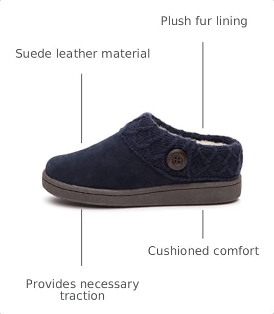 Image of Clarks Women's Angelina Furry Mule Slippers