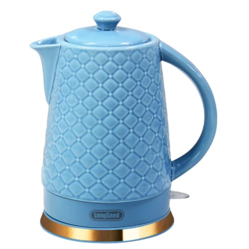 Ceramic Electric Kettle, 1.5L/1200W Boil Water Quickly and E