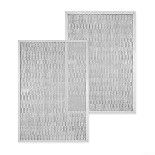 Eficiente paquete doble de filtros de aluminio compatibles con campanas extractoras BPS1FA36 fáciles de limpiar