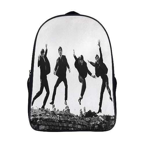 CSTAL The Beatles Kids Backpack, Grande Capacité Sac D’école,Léger Bookbag, Motif Rock Band Pour L’extérieur École Voyage Camping 16inch - Les Beatles, Paul McCartney, John Lennon, RIngo Starr, George Harrison CSTAL The Beatles Kids Backpack, Grande Capacité Sac D'école,Léger Bookbag, Motif Rock Band Pour L'extérieur École Voyage Camping 16inch