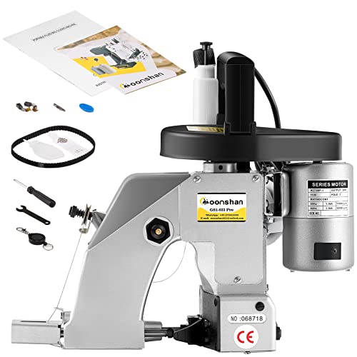Moonshan Bag Closer Machine Industrial Bag Closing Machine Heavy Duty Bag Sewing Machine Automatic Woven Bag Sewer Packing Machine For Packing Bags Non-Woven Fabrics Leather (Gs1-033 Pro) #TOP6