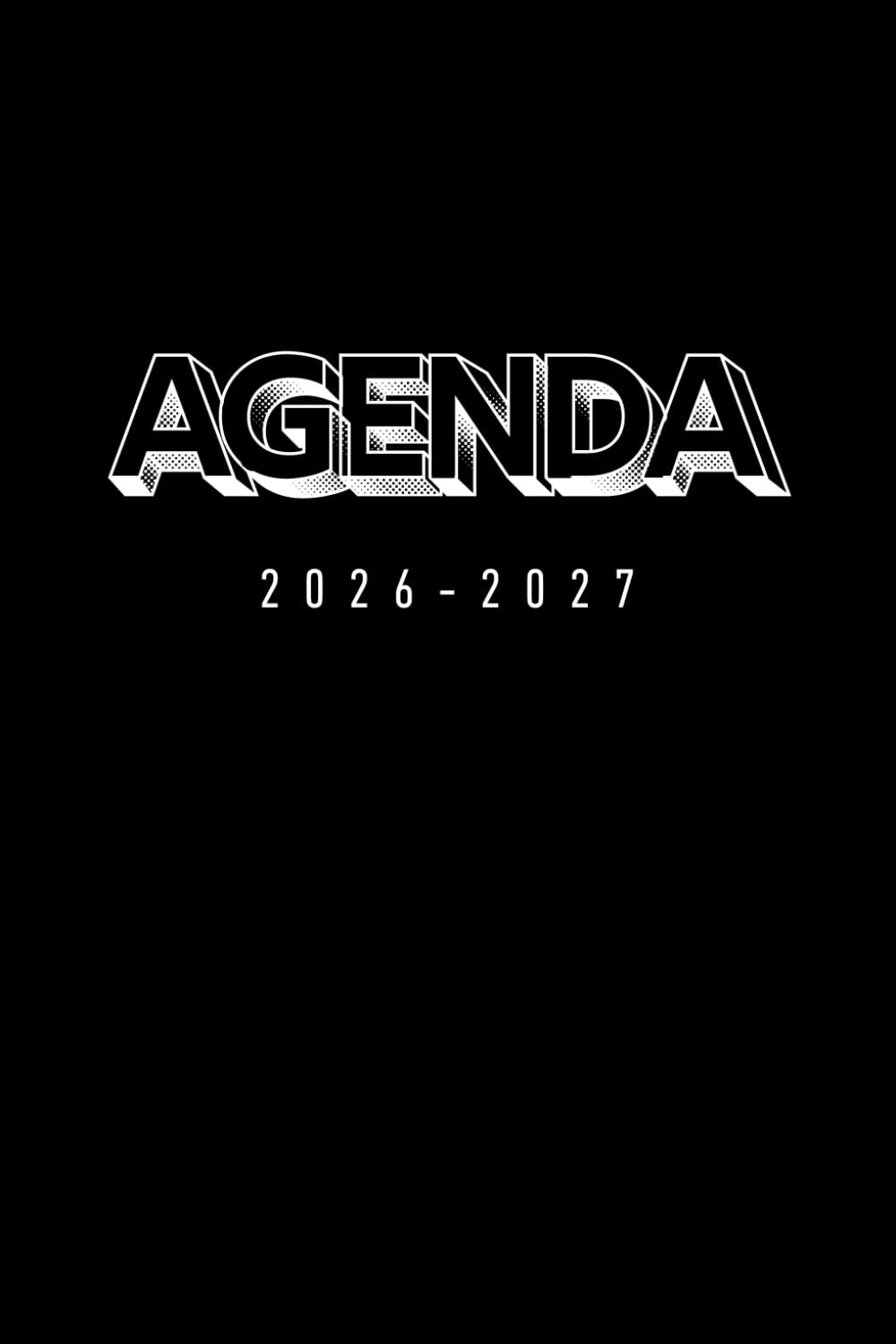 Agenda 2026 2027 Scolaire Noir: Format A5 | De Septembre à Juillet | Primaire college Lycée | Pour Fille et Garcon