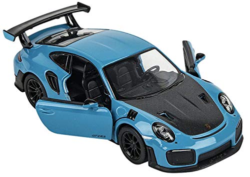 Modelo a escala 1/36 KiNSMART Porsche 911 GT2 RS azul miniatura 2